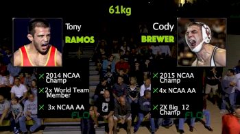 61 kg - Cody Brewer, NU vs Tony Ramos, UNC