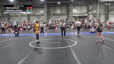 120 lbs Champ. Round 1 - Reese Anderson, South Central Punisher vs Cristabella Magana, Wakeeney Wrestling Club