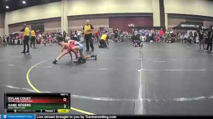 95 lbs Round 1 - Gabe Rogers, RAW Wrestling vs Dylan Couey, Woodland ...