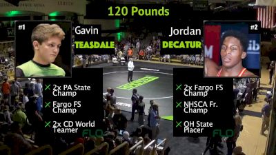 120 lbs Jordan Decatur, OH vs Gavin Teasdale, PA