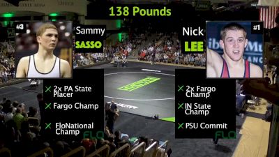 138 lbs Sammy Sasso, PA vs Nick Lee, IN