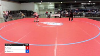 160 lbs Consi Of 4 - Abbie Miles, PA vs Alison Evans, CO