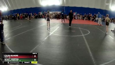 72 lbs Round 1 (3 Team) - Wyatt Morton, Crossroads Wrestling vs Cyler Gilmore, WEG3