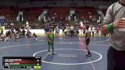 64 lbs Round 3 - Jax Cholometes, Schoolcraft vs Eric Gallegos, Coloma