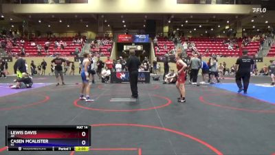 102 lbs Semifinal - Lewis Davis, AR vs Casen McAlister, KS