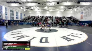 105 lbs Cons. Round 4 - Alyssa Raymundo, Thomas Jefferson vs Carolina Moreno, Norwalk
