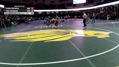 138 lbs Cons. Round 3 - Aiden Espinoza, Nampa vs Ben Fuhriman, Owyhee