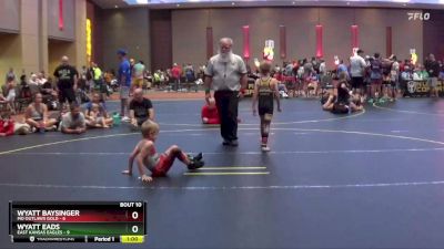 55 lbs Finals (8 Team) - Wyatt Eads, East Kansas Eagles vs Wyatt Baysinger, MO Outlaws Gold