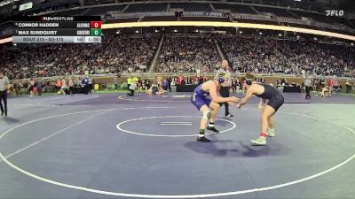 D3-175 lbs Quarterfinal - Connor Hadden, Algonac vs Max Sundquist, Kingsford HS