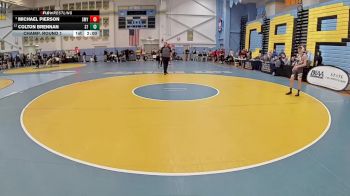 106 lbs Champ. Round 1 - Michael Pierson, Smyrna H S vs Colton Brennan, Sussex Tech H S