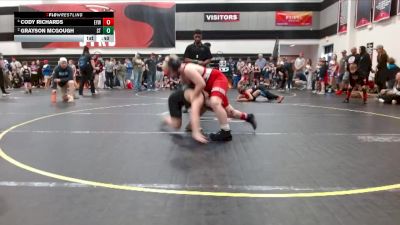 Round 2 - Grayson McGough, Summerville Takedown vs Cody Richards, Knights Youth Wrestling