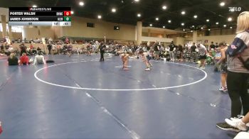 90 lbs Round 2 (6 Team) - James Johnston, Alabama Elite Blue vs Porter Walsh, BHWC/Florida Supreme Young Guns