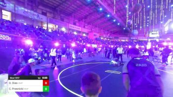 74 lbs Semifinal - Grey Dias, Unattached vs Cruz Prasnicki, Sniper Wrestling Academy