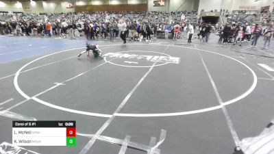 58 lbs Consi Of 8 #1 - Liam McNeil, Spanish Springs WC vs Korbin Wilson, Mountain Man WC