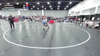 150 lbs Cade Aaberg, Wisconsin Blue vs Christian Ripa, California Gold
