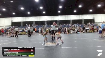 47 lbs Round 2 - Terrion Suttles, Simmons Academy Of Wrestling vs Tetsuo Anderson, Bad Bass