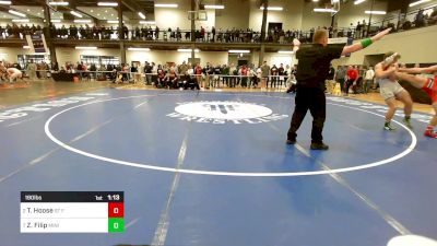 190 lbs Quarterfinal - Tavio Hoose, St Francis vs Zach Filip, Minisink Valley