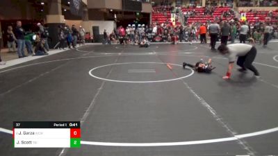 37 lbs Cons. Semi - Jayden Garza, Wesley Club Wrestling vs Jack Scott, Triumph