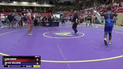 165 lbs Cons. Semi - Luke Kerns, KS vs Reyon Williams, OK