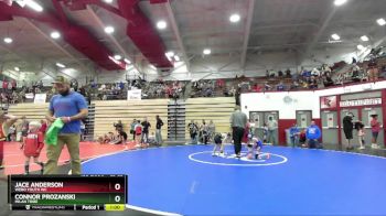 53-58 lbs Round 1 - Jace Anderson, Webo Youth WC vs Connor Prozanski, Milan Tribe