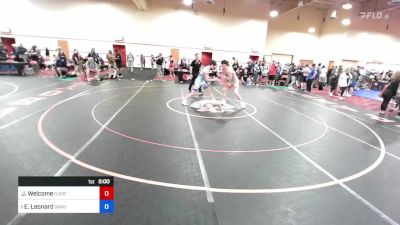 71 kg Cons 16 #1 - John Welcome, Curby 3 Style Wrestling Club vs Eli Leonard, Sarbacker Wrestling Academy