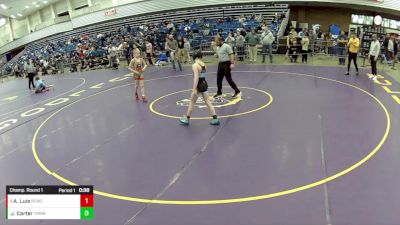 14U Boys - 80 lbs Champ. Round 1 - Jackson Carter, Young Guns Nashville Wrestling vs Alden Luis, Bear Cave Wrestling Club