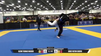 Jorge Victor Cubero vs Glenn Thomas Wasden 2025 World Master IBJJF Jiu-Jitsu Championship