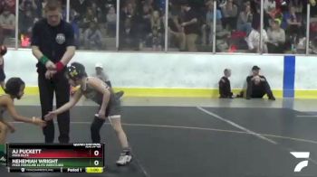 49 lbs Quarterfinal - Nehemiah Wright, Peer Pressure Elite Wrestling vs Aj Puckett, Pack Elite