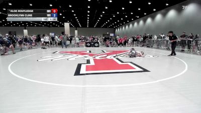 81 lbs Champ. Round 4 - Kloe Routledge, Husky Wrestling Club vs Brooklynn Cline, Vortex Wrestling Club