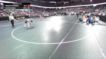 Girls 100 lbs Champ. Round 1 - Rosalie Kossman, Prairie Du Chien-Girls vs Jackie Zuniga, Green Bay Preble-Girls