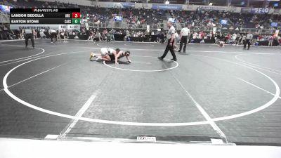 133 lbs Quarterfinal - Landon Bedolla, Ark City vs Easton Stone, Cassville HighSchool