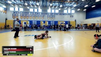 132 lbs Semifinal - Yianni Marinis, Caveman vs Waylon Rozier, Camden