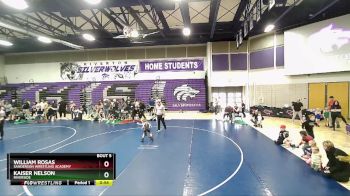 52 lbs Quarterfinal - Kaiser Nelson, Riverside vs William Rosas, Sanderson Wrestling Academy