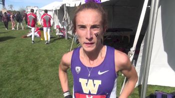 UW's Charlotte Prouse after a top ten performance at Wisco