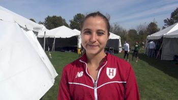 Harvard's Courtney Smith after her 6th place finish at Wisco
