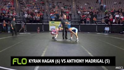122 lbs Kyran Hagan, MO vs Anthony Madrigal, IL