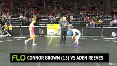125 lbs Connor Brown, MO vs Aden Reeves, IA