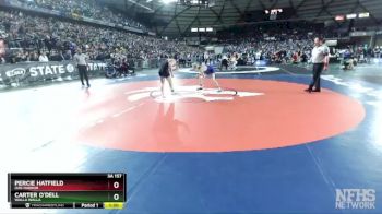 3A 157 lbs Semifinal - Percie Hatfield, Oak Harbor vs Carter O`Dell, Walla Walla