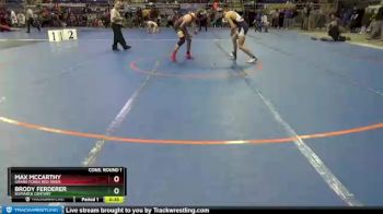 138 lbs Cons. Round 1 - Max McCarthy, Grand Forks Red River vs Brody Ferderer, Bismarck Century