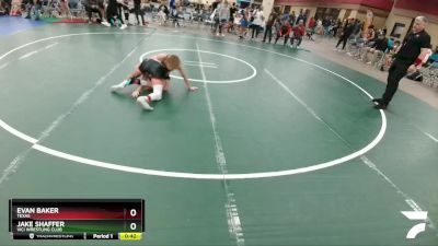 110 lbs 1st Place Match - Jake Shaffer, Vici Wrestling Club vs Evan Baker, Texas