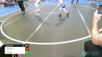 52 lbs Round Of 16 - Tobias Daniels, Checotah Matcats vs Jase Ringle, Collinsville Cardinal Youth Wrestling