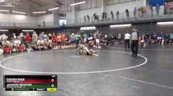 126 lbs Quarters & 1st Wb (16 Team) - Zayden Rose, Short Time WC vs Jackson Heaston, Indiana Outlaws