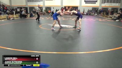 157 lbs Cons. Semi - Aaron Butikofer, Cedar Rapids Washington vs Landon Bell, Iowa City, Liberty