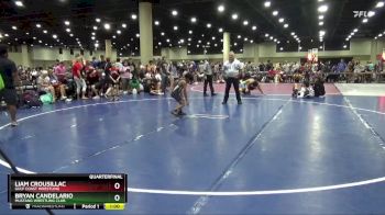 65 lbs Quarterfinal - Bryan Candelario, Mustang Wrestling Club vs Liam Crousillac, Gulf Coast Wrestling