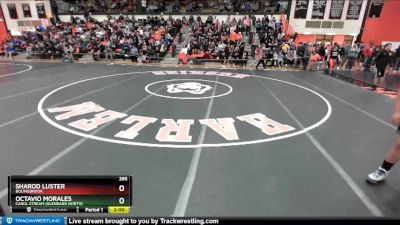 285 lbs Champ. Round 1 - Octavio Morales, Carol Stream (GLENBARD NORTH) vs Sharod Luster, BOLINGBROOK