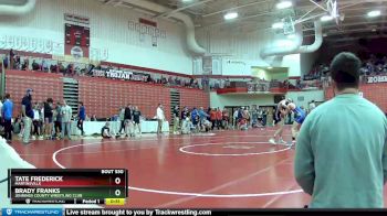 120 lbs Cons. Round 1 - Brady Franks, Jennings County Wrestling Club vs Tate Frederick, Martinsville