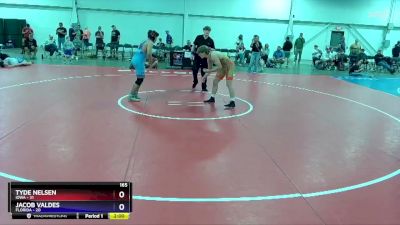 165 lbs Round 3 (8 Team) - Tyde Nelsen, Iowa vs Jacob Valdes, Florida