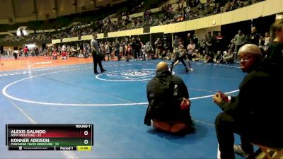 84 lbs Round 1 - Alexis Galindo, NOVA Wrestling vs Konner Adkison, Powhatan Youth Wrestling