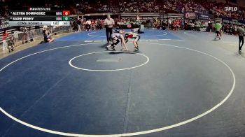 G 120 lbs Cons. Round 4 - Aleyna Dominguez, North Vermilion Girls vs Sadie Penny, South Beauregard Girls