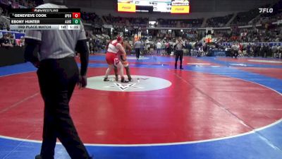 1-5A 185 3rd Place Match - Genevieve Cook, A P Brewer High School vs Ebony Hunter, Alexandria HS